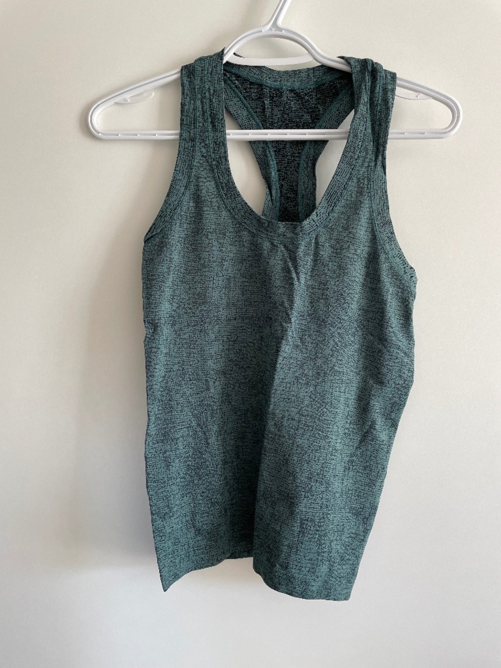Athleta Green Racerback Fitted Tank